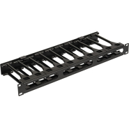 Кабельный органайзер 19 LANMASTER LAN-ORG-PF/S-1U
