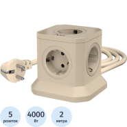 Сетевой фильтр AGNI 5р/2м 2м,слоновая кость(TP-VE4U5E-2m-ivory) Сетевой фильтр AGNI 5р/2м 2м,слоновая кость(TP-VE4U5E-2m-ivory)