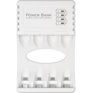 Зарядное устройство GP 270AAHC/CPB-2CR4, 4 слота + 4 акк. 2700 mAh