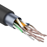Кабель REXANT (01-0146) F/UTP, CAT 5e, PE, 4PR, 24AWG,SOLID,305м(барабан)