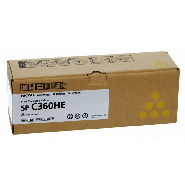 Тонер-картридж Ricoh SP C360HE (408187) жел.пов.емк. для SP C360D/C360S