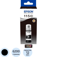 Контейнер с чернилами Epson 115 C13T07C14A чер.пигм. для L8160/L8178 Контейнер с чернилами Epson 115 C13T07C14A чер.пигм. для L8160/L8178