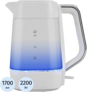 Чайник Vitek VT-WK1058 1.7л. 2200Вт белый корп.:стекло/пластик Чайник Vitek VT-WK1058 1.7л. 2200Вт белый корп.:стекло/пластик