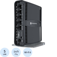 Маршрутизатор MikroTik hAP ax2 C52iG-5HaxD2HaxD-TC 5RJ45x1Gbit 1 POE Маршрутизатор MikroTik hAP ax2 C52iG-5HaxD2HaxD-TC 5RJ45x1Gbit 1 POE