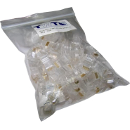 Коннектор RJ45 TWT TWT-PL45-8P8C-6 UTP 8P8C, универсальный, cat.6, 100шт/уп