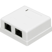 Розетка настенная TWT TWT-SM2-4512-WH, RJ-45 кат.5е + RJ-12, UTP, белая