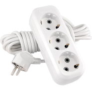 Удлинитель LUX У3-Е-07 3-местный с з/к, 250В 16А, 7м